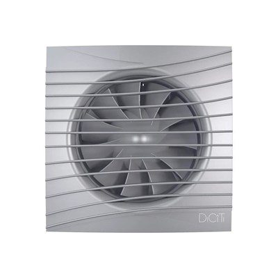 Вентилятор вытяжной D100 SILENT 4С gray metal с обратным клапаном  DICITI 550157