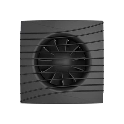 Вентилятор вытяжной D100 SILENT 4С Matt black с обратным клапаном  DICITI 550159