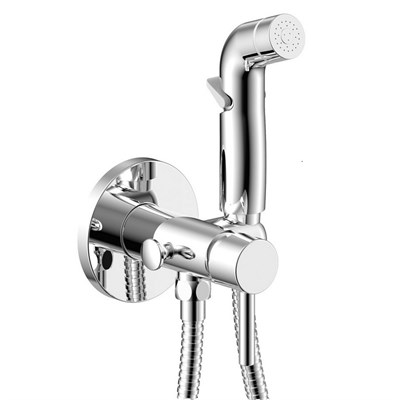 Смеситель с гигиенической лейкой 25к ПРОФСАН ПСМ-ST-0710 тип См-БдОРЗШл встраиваемый, ХРОМ 550398