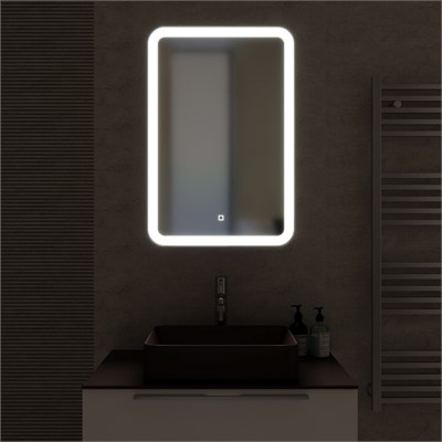 Зеркальный шкаф MIXLINE "Фиджи" 500*750 (ШВ) ПРАВЫЙ,сенсор.выкл, светодиодная подсветка 550381