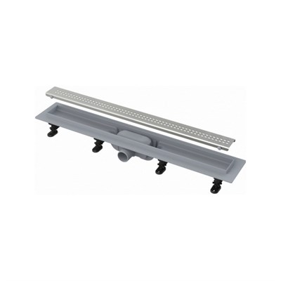 Трап линейный комбинированный Simple APZ9-750M/AG100201750 гор.отвод, решетка в компл., нерж. сталь 550545