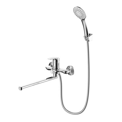 Смеситель для ванны и раковины 35к Milardo RORSB00M10 "Rora" с душ. аксессуарами, ХРОМ 550797