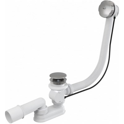 Обвязка для ванны 57 см. полуавтомат металл хром пробка 48мм A55KM/AG210125260 Alcadrain 550942