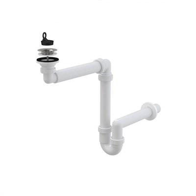 Сифон для умывальника 1 1/2*40  прямоточ. смещенный A413/AG210511100 Alcadrain 540864