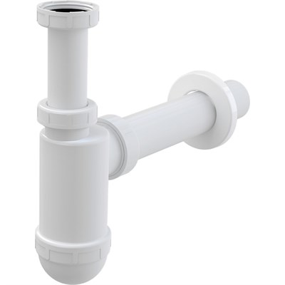 Сифон для умывальника 1 1/2*40 A43/AG210522140 с накидной гайкой, труба 40*40 Alcaplast/Alcadrain 550943