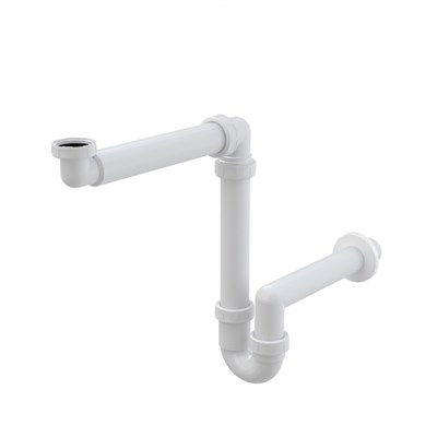 Сифон для умывальника прямоточ. смещ. 1 1/4*40  с нак. гайкой A434/AG210521154  Alcaplast/Alcadrain 550957