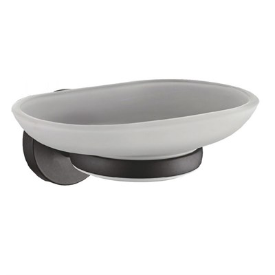 Мыльница настенная стекло ЧЕРНЫЙ  HB8702 HAIBA 550598