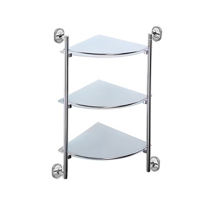 Полка стеклянная угловая 3-ярус HB1907-3 HAIBA 539829