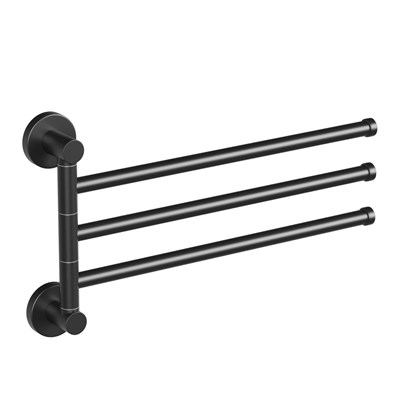 Полотенцедержатель 3-е рога ЧЕРНЫЙ HB8713 HAIBA 550610