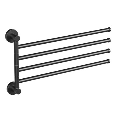 Полотенцедержатель 4-е рога ЧЕРНЫЙ HB8714 HAIBA 550611