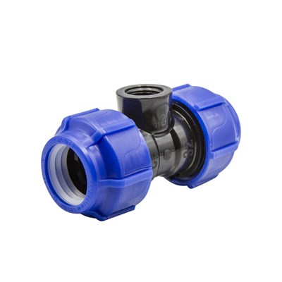 Тройник ПЭ с внутр. труб. резьбой 25х1/2''х25 (обж.) SPEKTR 551311