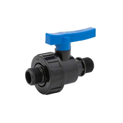 Кран шаровой нар/нар 1/2" - 1/2" ПЭ PN16 ТПК-АКВА 551353