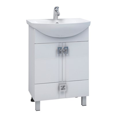 Тумба д/ванной "КВАДРО 1-65" под раковину Элеганс-65 (Rosa) (ПВХ) 550493