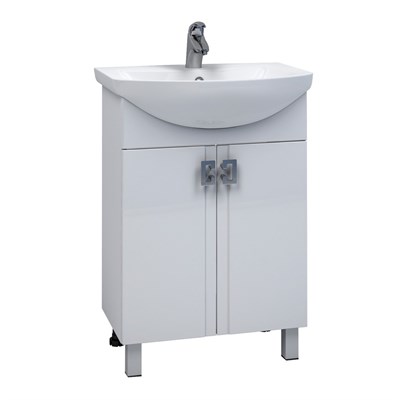 Тумба д/ванной "КВАДРО 55" под раковину Элеганс-55 (Rosa) (ПВХ) 551699