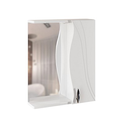 Зеркальный шкаф "ЛИМА-55" правый  с подсветкой (ПВХ) 551706