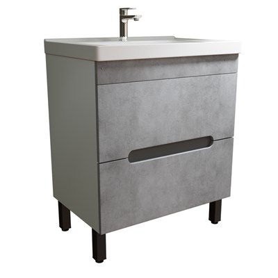 Тумба д/ванной "Честер -70" Бетон под раковину Грэйс- 70 (DREJA) (ПВХ) 551732