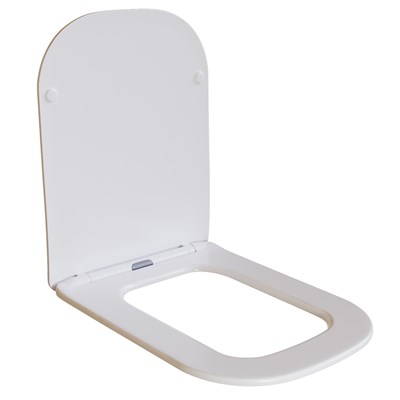 Сиденье для унитаза  WAVE CITY дюропласт, микролифт БЕЛЫЙ глянец 551227