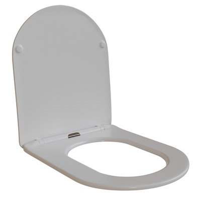 Сиденье для унитаза  WAVE ROUND дюропласт, микролифт БЕЛЫЙ глянец 551224