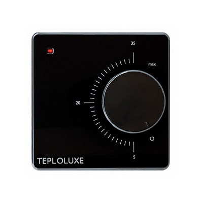 Терморегулятор ТЕПЛОЛЮКС LC 001 черный, механическое управление 552263