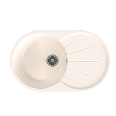 Мойка ML-GMS05 СТАНДАРТ овальная с крылом, белый (331), 740*455*190мм 551102