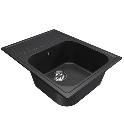 Мойка ML-GM18 КОМФОРТ с крылом, ультра-черная (344), 640*490*190мм 551978