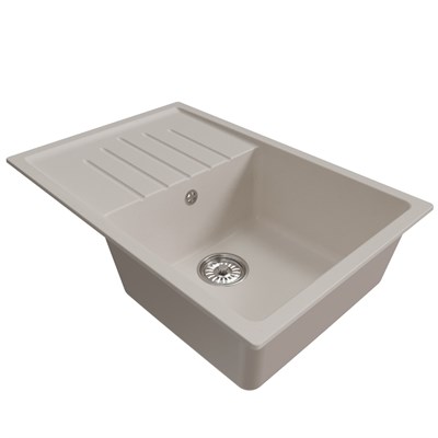 Мойка ML-GM19 КОМФОРТ с крылом, белая (331), 750*500*200мм 551986