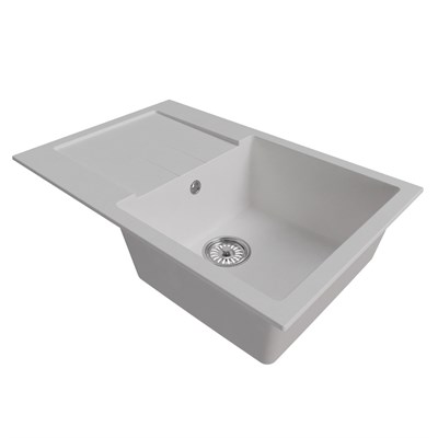 Мойка ML-GM31 КОМФОРТ с крылом, ультра-белая (341), 770*500*190мм 552194