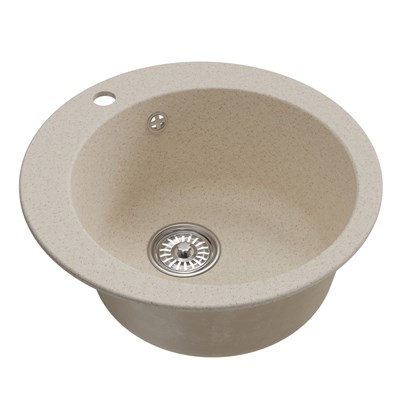 Мойкa ML-GM13 КОМФОРТ круглая, бежевая (328), 495мм (глуб. чаши 200) 551893