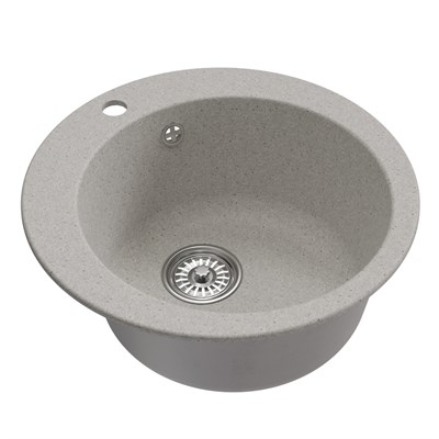Мойкa ML-GM13 КОМФОРТ круглая, серая (310), 495мм (глуб. чаши 200) 551892