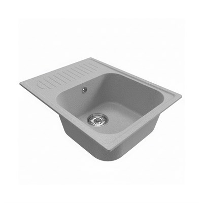 Мойка ML-GM18 КОМФОРТ с крылом, графит (342), 640*490*190мм 551976