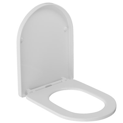 Сиденье для унитаза  WAVE KORAL дюропласт, микролифт БЕЛЫЙ глянец 551759