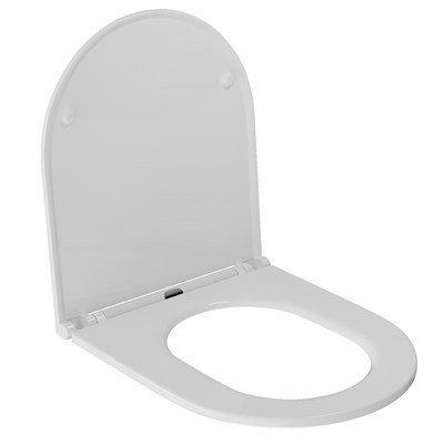 Сиденье для унитаза  WAVE LARA дюропласт, микролифт БЕЛЫЙ глянец 551761