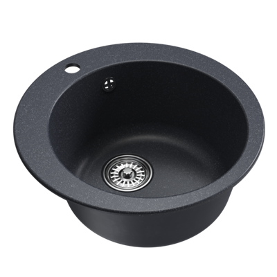 Мойкa ML-GM13 КОМФОРТ круглая, антрацит (343), 495мм (глуб. чаши 200) 551897