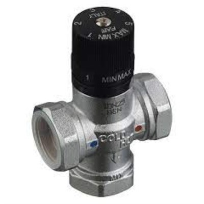 Клапан В 1" термосмесительный 25-65°С, смешение в центр, хром 867784