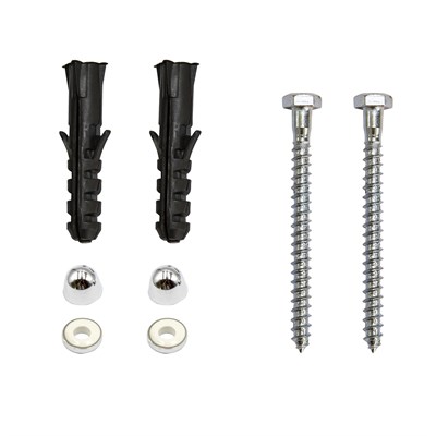 Крепеж для унитаза к полу ЭЛИТ колпачки хром (шуруп 6*70 шестигран.гол.) (Тула) 552670