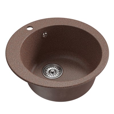 Мойкa ML-GM13 КОМФОРТ круглая, терракотовая (307), 495мм (глуб. чаши 200) 551889