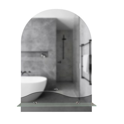 Зеркало MIXLINE "Амели" 390*585 (ШВ) с полкой (К) 552587