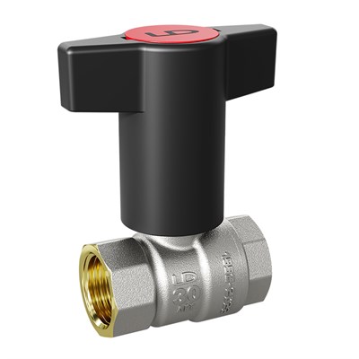 Кран шаровой 1/2'' вн/вн Т-рукоятка (Red+Blue) LD PRIDE 552737