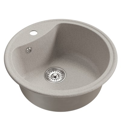 Мойкa ML-GM09 КОМФОРТ круглая, серая (310), 510 мм (глуб. чаши 190) 551799