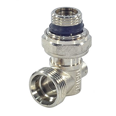 Узел нижнего подключения 1/2x3/4ЕК OGINT угловой раздельный 552980