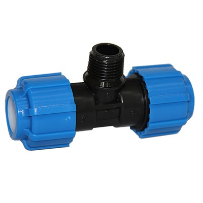 Тройник ПЭ с наруж. труб. резьбой 32х1/2''х32 (обж.) ТПК-АКВА 553039