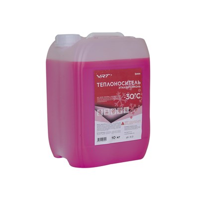 Теплоноситель VRT VR.E.G.10.30 (этиленгликоль, -30 град) 10 кг РОЗОВЫЙ 552775