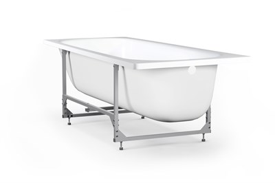 Ванна стальная 1,5*0,7*0,4 (ВИЗ) Донна Ванна "Белая Орхидея" цв.белый НА КАРКАСЕ (КР-01503) 552981