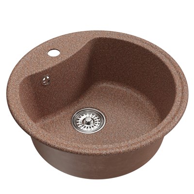Мойкa ML-GM09 КОМФОРТ круглая, терракотовая (307), 510 мм (глуб. чаши 190) 551794