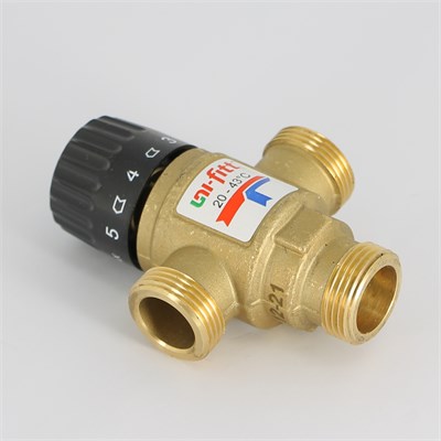 Клапан Н 3/4" термосмесительный 20-43°С, Kvs 1,6 смешение боковое 863910