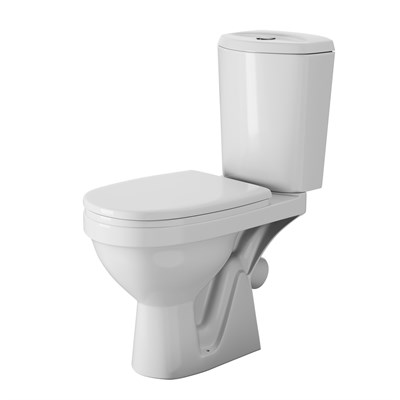 Унитаз-компакт "Дон" белый  (кос,нижн,сид.полип.,арм)  (Rosa) 553349