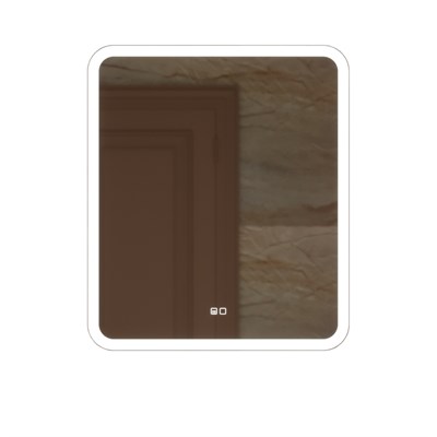 Зеркало MIXLINE "Стив-2" 600*700 (ШВ) сенсорный выключатель, светодиодная подсветка + подогрев 553263