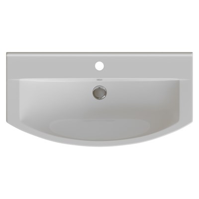 Раковина накладная "Best-85" белая, без кроншт (Sanita Luxe) 553376