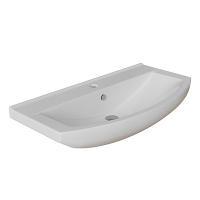 Раковина накладная "Best-75" белая, без кроншт (Sanita Luxe) 553433