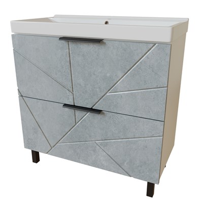 Тумба д/ванной "Гранд-80" Бетон под ум.Fest-80 (Sanita Lux) (ПВХ) 553029